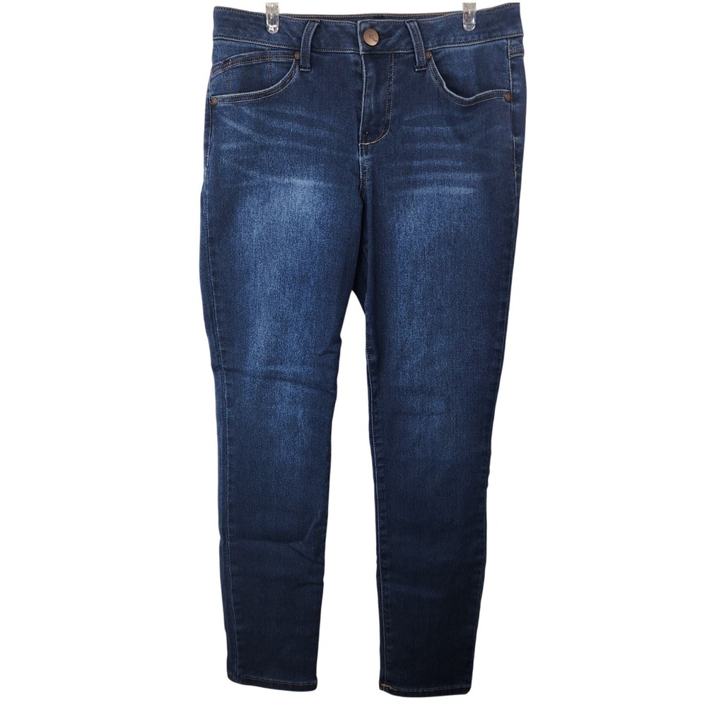 1822 Denim Emma Skinny Jeans Size 8 Dark‎ Wash Blue Bodycon Stretch Minimalist